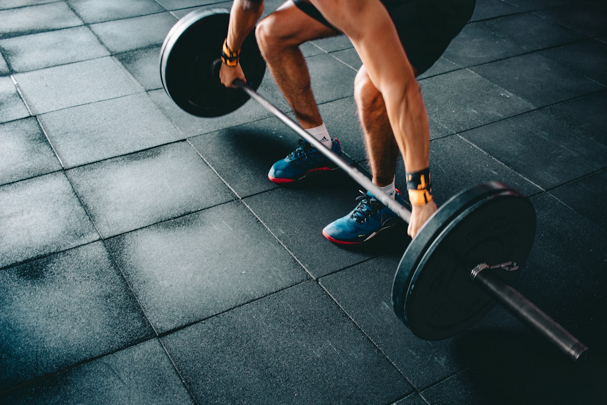 Active man over 30 taking vitamins